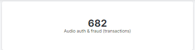Audio auth & fraud widget
