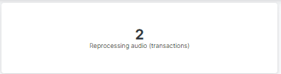 Reprocessing audio widget
