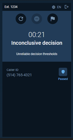 Inconclusive decision
