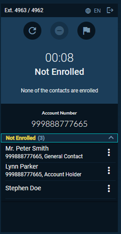 Enrolling a person